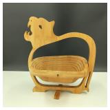 Wooden Collapsible Nesting Cat Basket