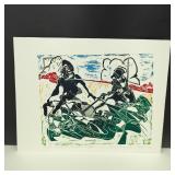 Vintage-Tribal Artwork Signed, Numbered & Dated