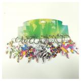 New-Porcelain Lizard Keychains