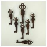 Repop Victorian Style Cast Iron Skull Head Keys
