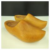 Vintage Hand Carved Wood Clogs