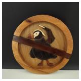 Signed Handcrafted Wooden Puffin Plaque