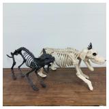 Halloween Dog & Cat Skeleton Decor