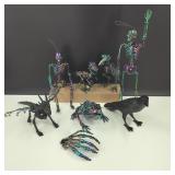 Iridescent Halloween Skeleton Decorations & More