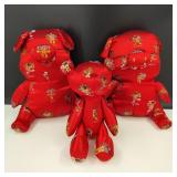Handmade Silk Brocade Stuffed Animals