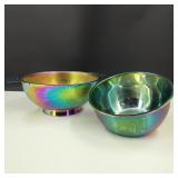 Rainbow Iridescent Metal Food Strainers