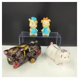 Vintage Piggy Banks / Salt & Pepper Shakers