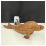 Large Hand Carved Dolphin