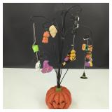 Halloween Tree with Ornaments