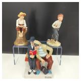 3 Vintage Norman Rockwell Figures