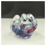 VTG Murano Signed "Wave" Paperweight