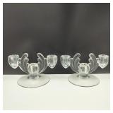 Vintage Art Deco Candlestick Holders