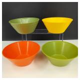 Vintage Blue Bonnet Plastic Margerine Bowls