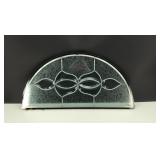 VTG Stained-Glass Transom Window-Frosted Etching