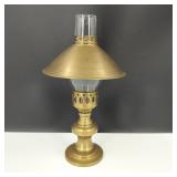 VTG Brass Hurricane Candle Holder Lamp
