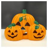 Vintage Halloween Pumpkin Votive Holder