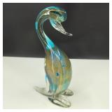Murano Style Art Glass Gold Duck
