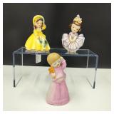 Vintage Little Girl Bells & Sleepy Figure