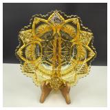 Vtg Fenton Yellow Crystal Regency Ashtray