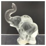 Vintage Frosted Glass Elephant Figure/Paperweight