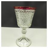 VTG Large Crystal Goblet Shaped Vase