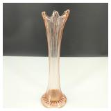 VTG EAPG Dugan Pink Daimond Glass Bud Vase