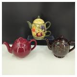 3 Piece& Vintage Teapots