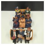 VTG-UTI African American Church Pew Figurines