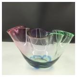 VTG MCM Adam Jablonski Art Glass Vase