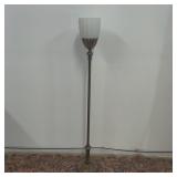 Vintage Brass Torchiere Floor Lamp