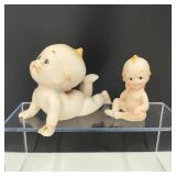 Vtg Lefton Bisque Kewpie Angel Doll Figures