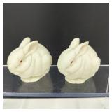 VTG Cybis Mr. Snowball Porcelain Bunny Figures