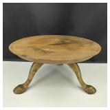 Vintage Spinning Plant Stand with Brass Legs