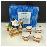 Vtg Department 56 Humpty Dumpty Tea Set