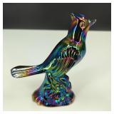 VTG Westmoreland Carnival Glass Blue Jay