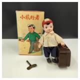 VTG Young Traveler Clockwork Wind-Up Walker Toy