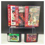 VTG SEGA Genesis NFL & NBA Game Cartridges