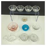 Vintage Crystal/Gass Salt Cellars/Trinket Dishes