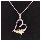 925 Sterling Silver Necklace-Australian Crystals