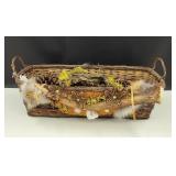 Basket Display w/ Elk, Fox, Deer Fur Plus