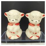 VTG U.S.A Ceramic Lamb Salt & Pepper Shakers