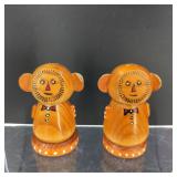 VTG Hand-Painted Wood Salty & Peppy S&P Shakers