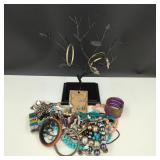 Jewelry Stand with Mostly Wearable Costume