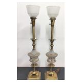 Hollywood Regency Rembrant Torche Lamps