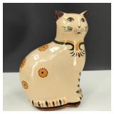 Vintage Ceramic Cat with Candle under Cat