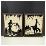 Framed Vintage Silhouette Artwork