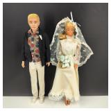 1968 Wedding Barbie & Flocked Hair Ken