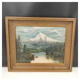 VTG Original Oil on Canvas Landscape Painting