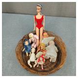 VTG Doll Lot As is-1967 Barbie, Kewpie Doll & More