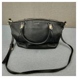 VTG Authentic Coach Pebbled Black Leather Purse